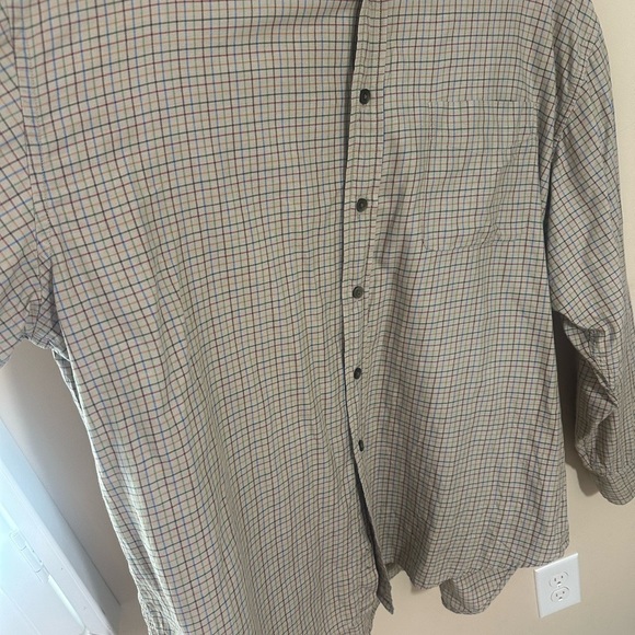 GAP Vintage 90s gray plaid Button Down Shirt Cotton Mens Size XXL - Picture 6 of 6